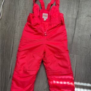 Cat & Jack Kids Hot Pink Snow Bib Size 2T